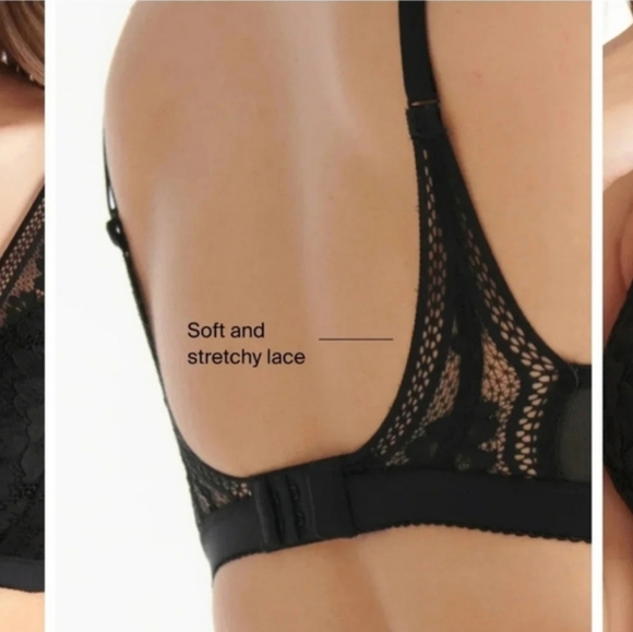 Knix Lace Deep V Bralette in Sage Plus Size XXL (Fits 40 A-DD) - Picture 11 of 16